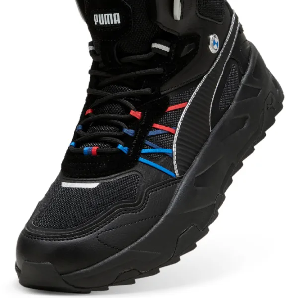 Botine pentru bărbați Puma Bmw Mms Trinity Mid Wtr 44.5/ Black photo 4