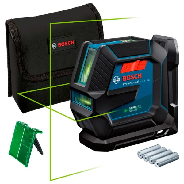 Лазерный нивелир Bosch GLL 2-15 G Линейный/ Аккумулятор photo 2
