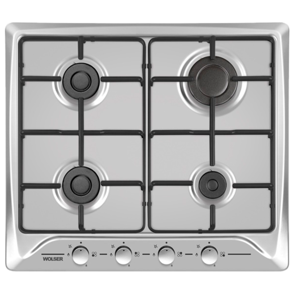 Plită încorporabilă pe gaz Wolser WL-F 6400 Oțel emailat/ Gray photo 1