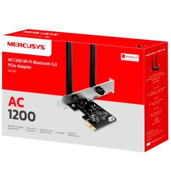 Сетевой адаптер Mercusys MA30E Black photo 2