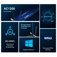 Adaptor de rețea Mercusys MA30E Black photo 4