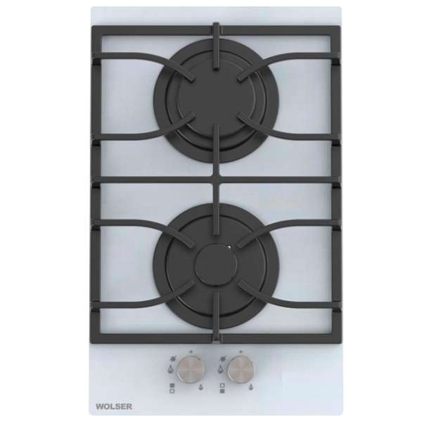 Газовая варочная панель Wolser WL- 6200 GT IC V Закаленное стекло/ White photo 1