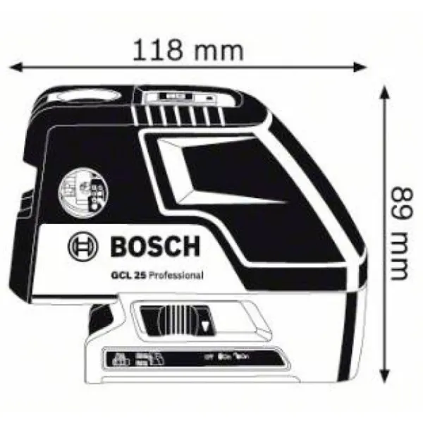 Nivelă lazer Bosch GCL 25 + BT150 Linear/ Acumulator photo 6