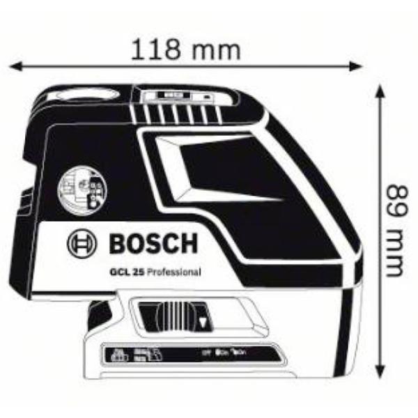 Nivelă lazer Bosch GCL 25 + BT150 Linear/ Acumulator photo 6