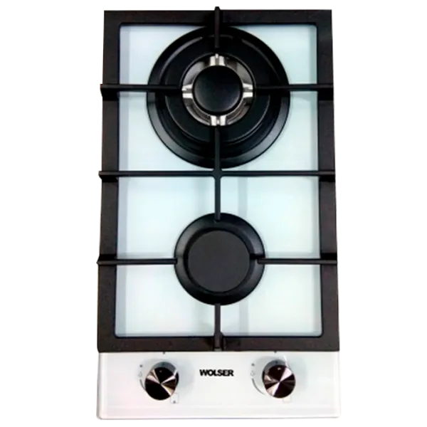 Газовая варочная панель Wolser WL-6200 GT IC Закаленное стекло/ White photo 1