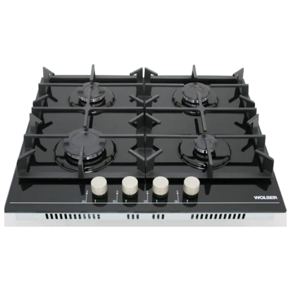 Газовая варочная панель Wolser WL-64G Стеклокерамика/ Black photo 1