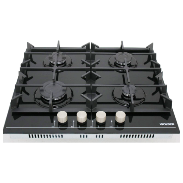 Газовая варочная панель Wolser WL-64G Стеклокерамика/ Black photo 1