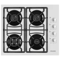 Газовая варочная панель Wolser WL-F 6401 GT IC Закаленное стекло/ White