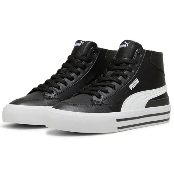 Botine pentru bărbați Puma Court Classic Vulc Mid Fs Sl 47/ Black photo 1 Botine pentru bărbați Puma Court Classic Vulc Mid Fs Sl 47/ Black photo 1