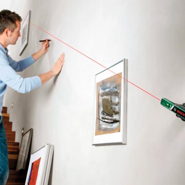 Лазерный нивелир Bosch PLL1P Аккумулятор photo 2