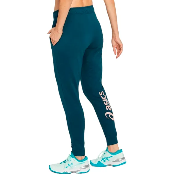 Pantaloni sportivi pentru femei Asics Big logo sweat pant L/ Blue photo 2 Pantaloni sportivi pentru femei Asics Big logo sweat pant L/ Blue photo 2