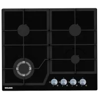 Plită încorporabilă pe gaz Wolser WL-6400 GBN Q Sticlă călită/ Black