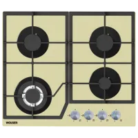 Газовая варочная панель Wolser WL-6400 GBN Q Закаленное стекло/ Слоновая кость
