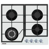 Газовая варочная панель Wolser WL-6400 GBN Q Закаленное стекло/ White