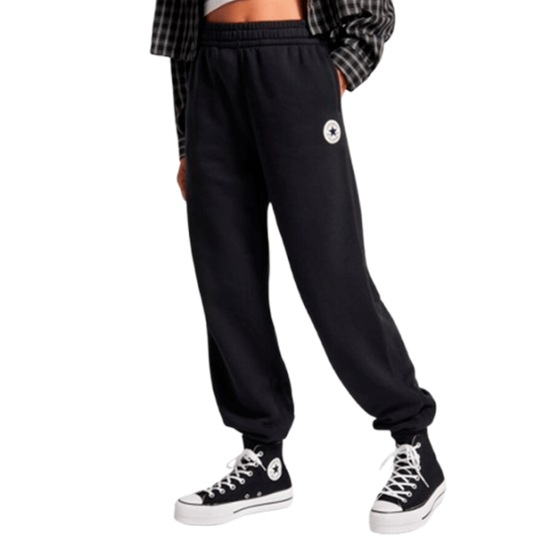 Pantaloni sportivi pentru femei Converse Retro Chuck Knit Pant M/ Black photo 2 Pantaloni sportivi pentru femei Converse Retro Chuck Knit Pant M/ Black photo 2