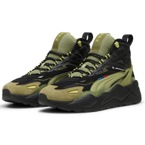 Botine pentru bărbați Puma Bmw Mms Rs-X Mid 40.5/ Green photo 1 Botine pentru bărbați Puma Bmw Mms Rs-X Mid 40.5/ Green photo 1
