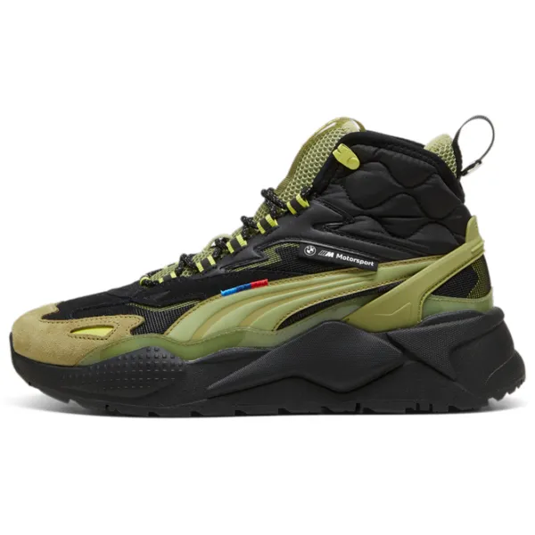 Botine pentru bărbați Puma Bmw Mms Rs-X Mid 40.5/ Green photo 2 Botine pentru bărbați Puma Bmw Mms Rs-X Mid 40.5/ Green photo 2