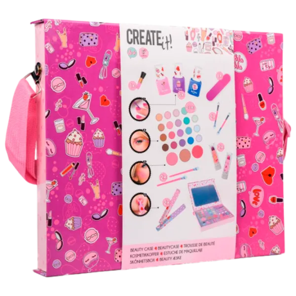 Set de creație Create it Make-Up Beauty Case 84516 6+/ Multicolor Pink photo 1