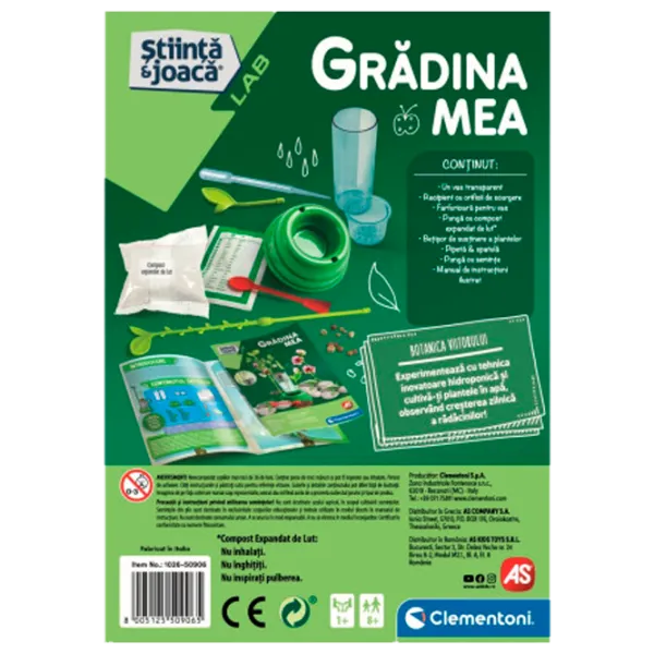 Set de creație Clementoni Știință & Joacă Grădina Mea 1026-50906 8+/ Multicolor Green photo 2