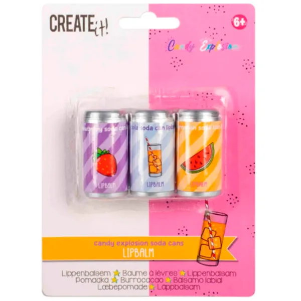 Set de creație Create it Lip Balsam Candy Explosion 84805 6+/ Multicolor Multicolor photo 3