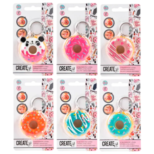 Set de creație Create it Lip Balsam Breloc Donut 84135V1 6+/ Multicolor Multicolor photo 1