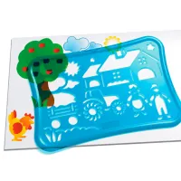 Set de creație Quercetti Stencils Design Farm 8007905026458 5+/ Multicolor Blue photo 2