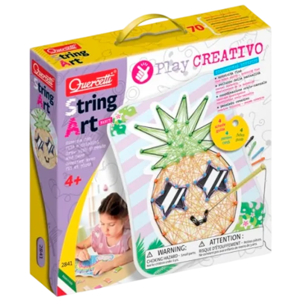 Креативный набор Quercetti Play Creativo String Art 8007905028414 4+/ Разноцветный Разноцветный photo 1
