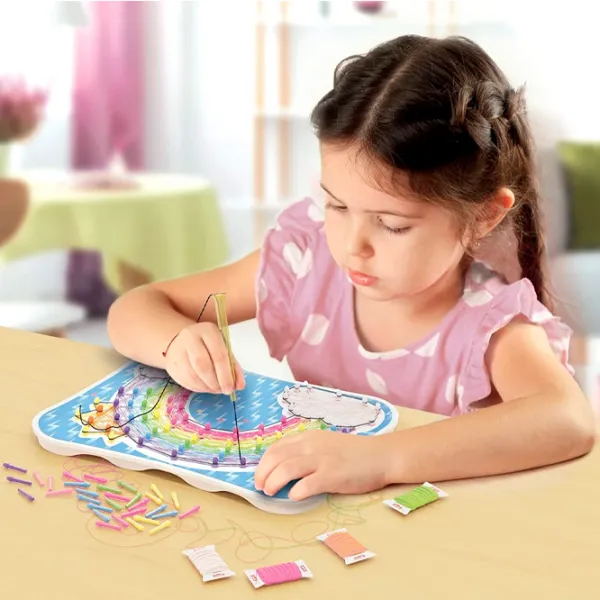 Креативный набор Quercetti Play Creativo String Art 8007905028414 4+/ Разноцветный Разноцветный photo 6