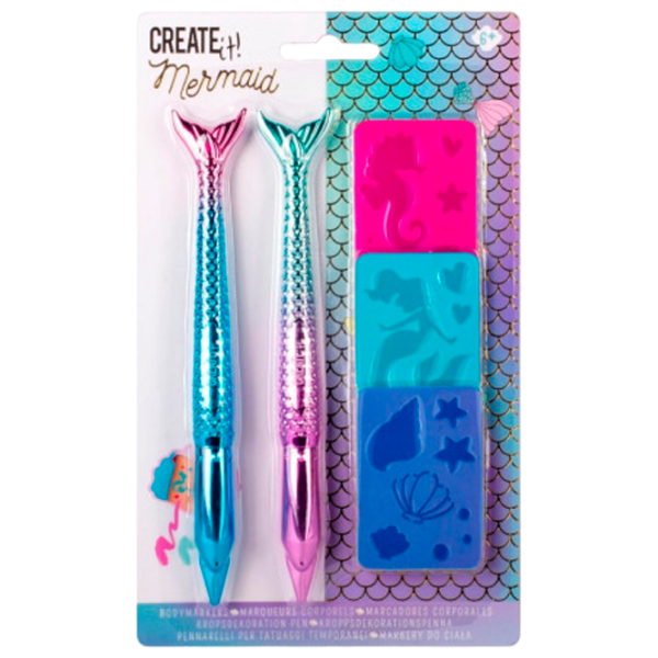 Set de creație Create it Body Markers Mermaid 84605 6+/ Multicolor Multicolor photo 1