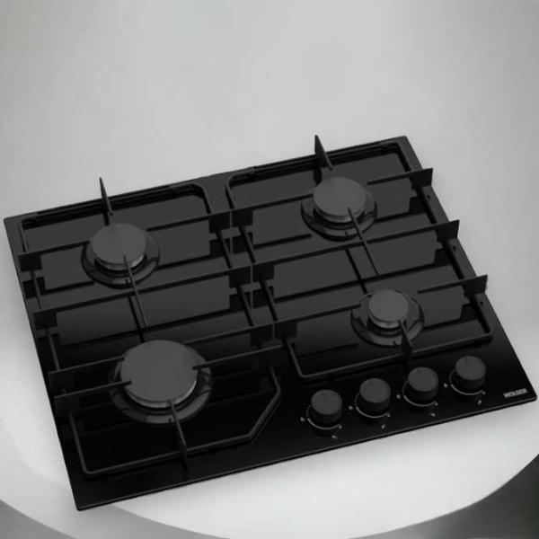 Plită încorporabilă pe gaz Wolser WL- F 6405 GT IC FFD Sticlă călită/ Black photo 3