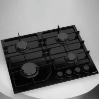 Plită încorporabilă pe gaz Wolser WL- F 6405 GT IC FFD Sticlă călită/ Black photo 3