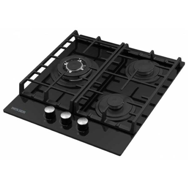 Plită încorporabilă pe gaz Wolser WL-BRD 6300 Sticlă călită/ Black photo 2