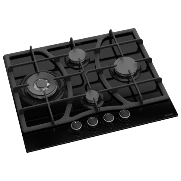 Plită încorporabilă pe gaz Wolser WL- F 6403 GT IC Sticlă călită/ Black photo 1