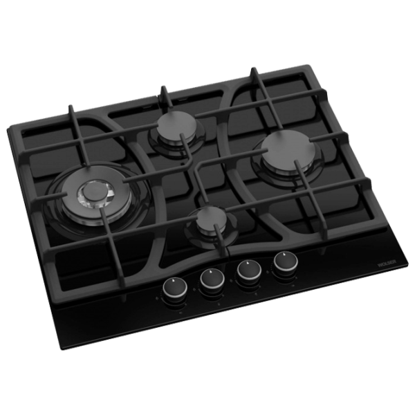 Plită încorporabilă pe gaz Wolser WL- F 6403 GT IC Sticlă călită/ Black photo 1