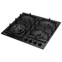 Plită încorporabilă pe gaz Wolser WL-BRD 6402 FFD Sticlă călită/ Black photo 2