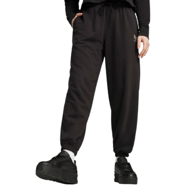 Pantaloni sportivi pentru femei Puma Team Relaxed Sweatpants Tr M/ Black photo 3