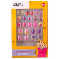 Set de creație Create it Artificial Nails Self-Adhesive 84814 6+/ Multicolor Multicolor photo 2