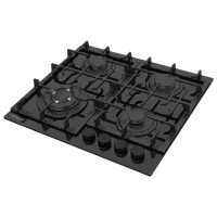 Plită încorporabilă pe gaz Wolser WL-BRD 6403 GBN FFD Sticlă călită/ Black