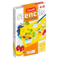 Set de creație Quercetti Stencils Fruits & Vegetables 2612 4+/ Multicolor Multicolor