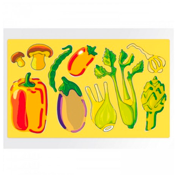Set de creație Quercetti Stencils Fruits & Vegetables 2612 4+/ Multicolor Multicolor photo 2