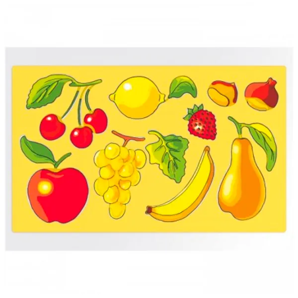 Set de creație Quercetti Stencils Fruits & Vegetables 2612 4+/ Multicolor Multicolor photo 4