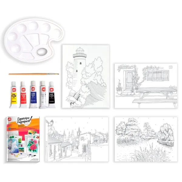 Set de creație As Kids Acrylic Peisaje 1038-11037 7+/ Multicolor Multicolor photo 2