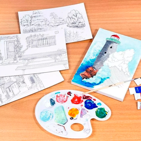 Set de creație As Kids Acrylic Peisaje 1038-11037 7+/ Multicolor Multicolor photo 3