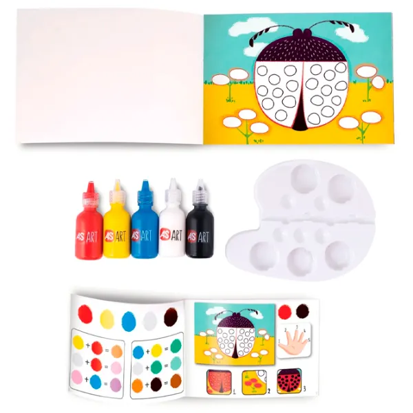 Set de creație As Kids Art My First Finger Paints 1038-21063 3+/ Multicolor Multicolor photo 3 Set de creație As Kids Art My First Finger Paints 1038-21063 3+/ Multicolor Multicolor photo 3