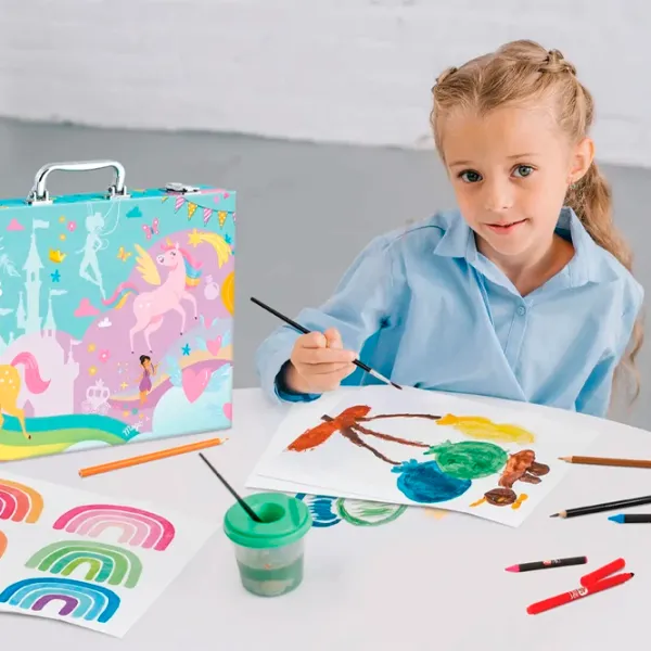 Set de creație As Kids Washable Markers Art Case Deluxe 1038-82051 3+/ Multicolor Multicolor photo 5
