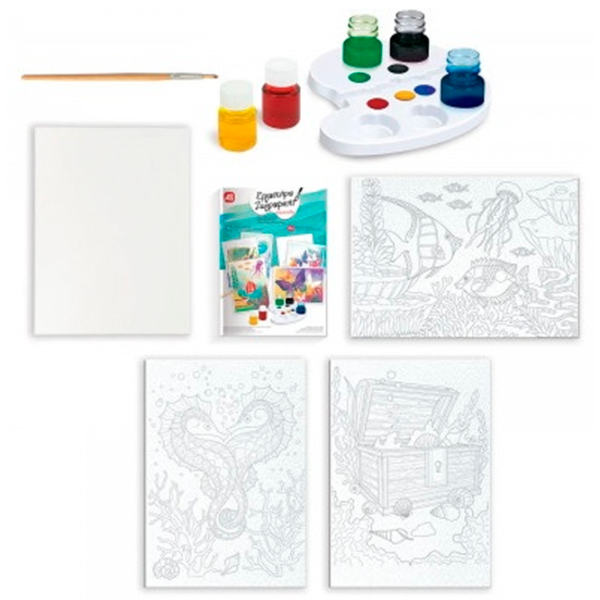 Set de creație As Kids Aquarelle Fundul Mării 1038-11024 10+/ Multicolor Multicolor photo 2 Set de creație As Kids Aquarelle Fundul Mării 1038-11024 10+/ Multicolor Multicolor photo 2