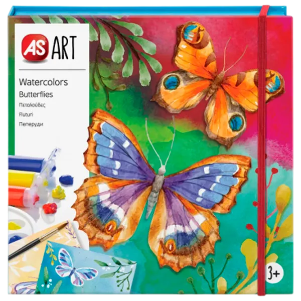 Set de creație As Kids Art Watercolors Butterflies 1038-21053 3+/ Multicolor Multicolor photo 1 Set de creație As Kids Art Watercolors Butterflies 1038-21053 3+/ Multicolor Multicolor photo 1