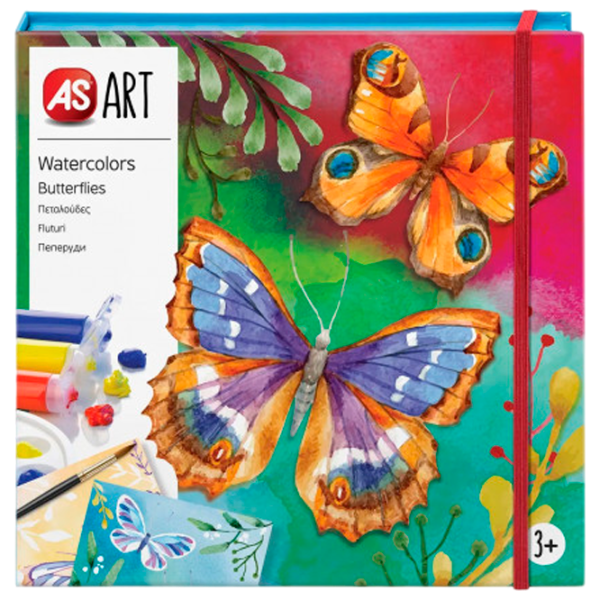 Set de creație As Kids Art Watercolors Butterflies 1038-21053 3+/ Multicolor Multicolor photo 1 Set de creație As Kids Art Watercolors Butterflies 1038-21053 3+/ Multicolor Multicolor photo 1