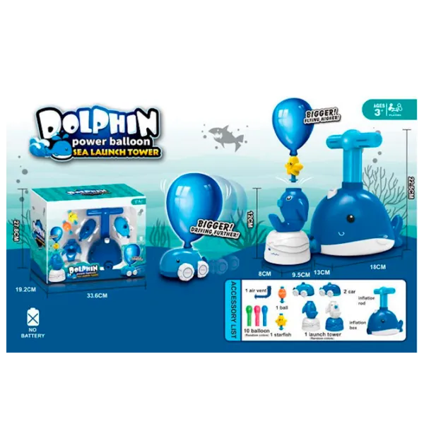Set de creație ICOM Power Ballon Dolphin 7163050 3+/ Multicolor Blue photo 2