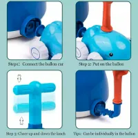Set de creație ICOM Power Ballon Dolphin 7163050 3+/ Multicolor Blue photo 6